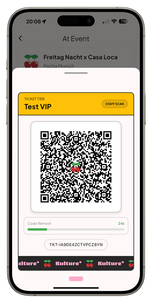 Mobile Digital Ticket Screen