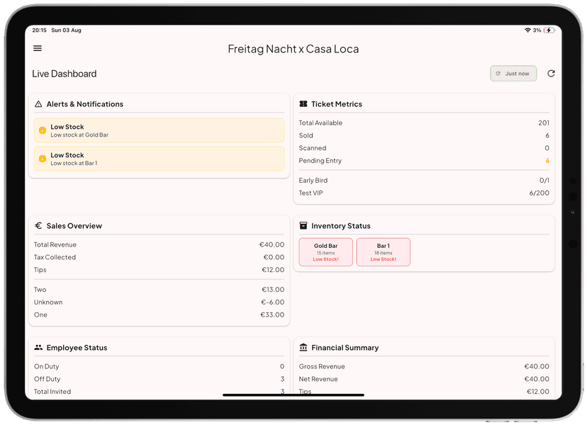 Event Management Dashboard